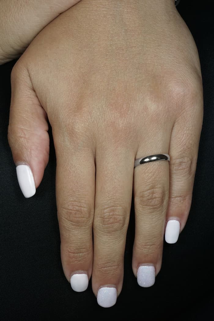 Women's Wedding Bands Gofas Silver