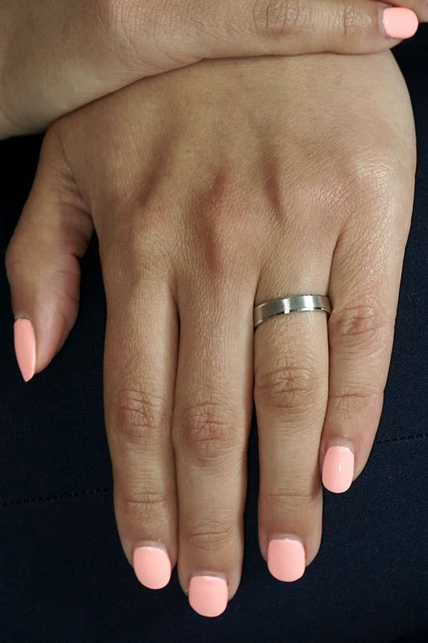 Women's Wedding Bands Gofas Silver