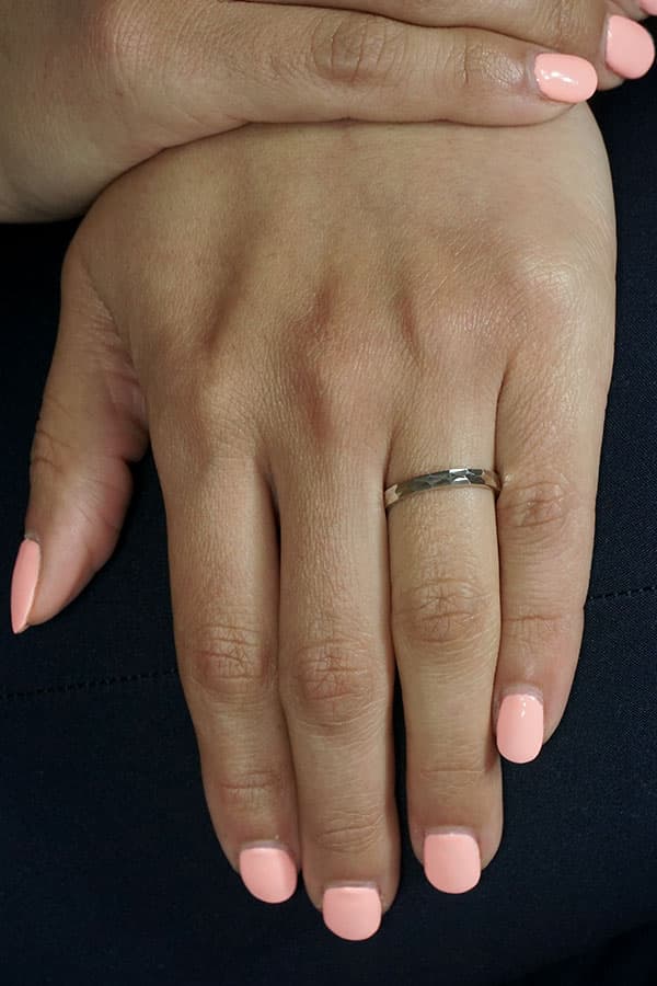 Women's Wedding Bands Gofas Silver