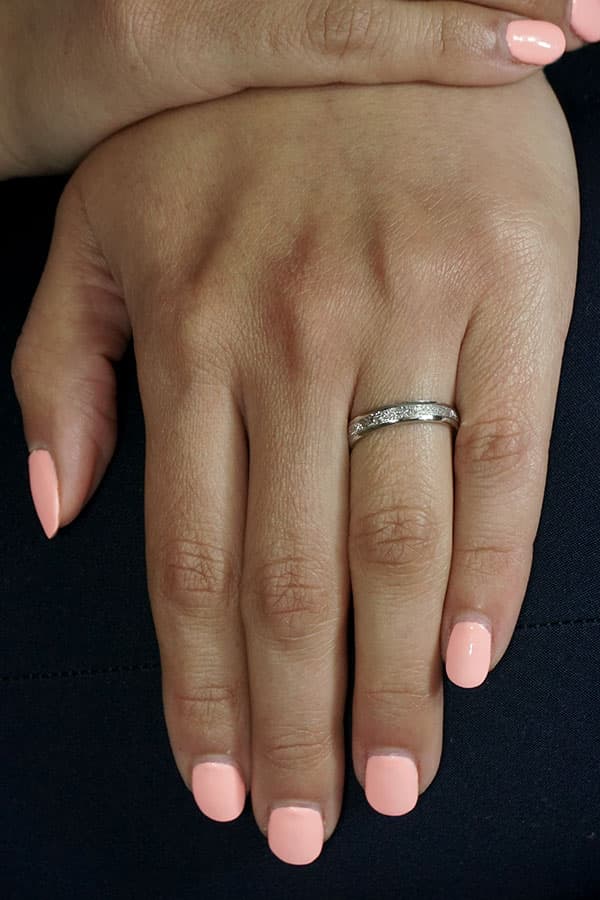 Women's Wedding Bands Gofas Silver