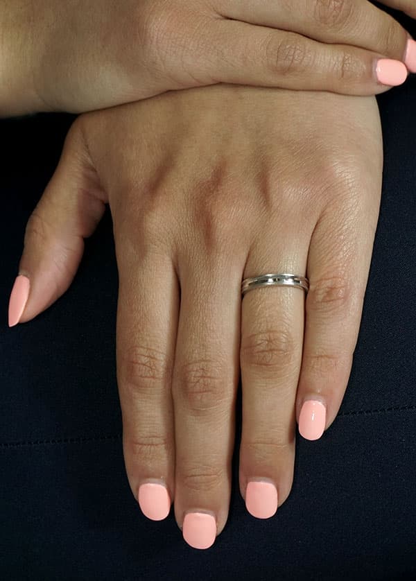 Women's Wedding Bands Gofas Silver