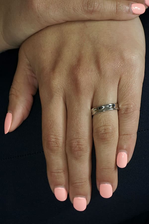 Women's Wedding Bands Gofas Silver