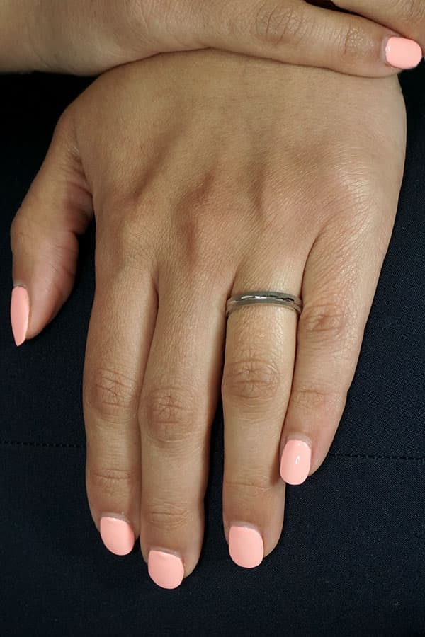 Women's Wedding Bands Gofas Silver