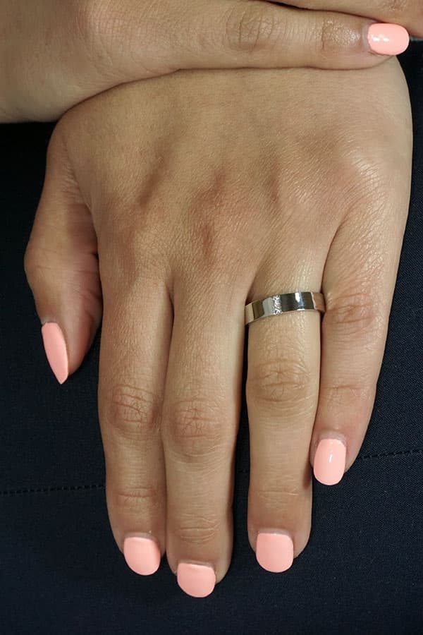 Women's Wedding Bands Gofas Silver