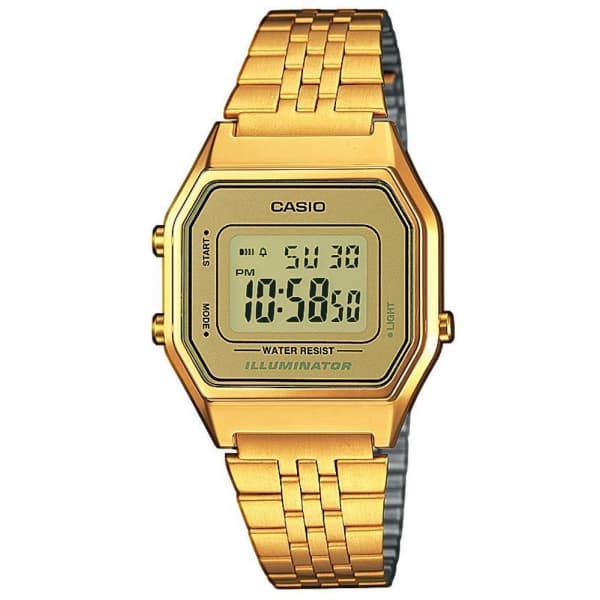 CASIO Collection Gold Stainless Steel Bracelet LA-680WEGA-9ER