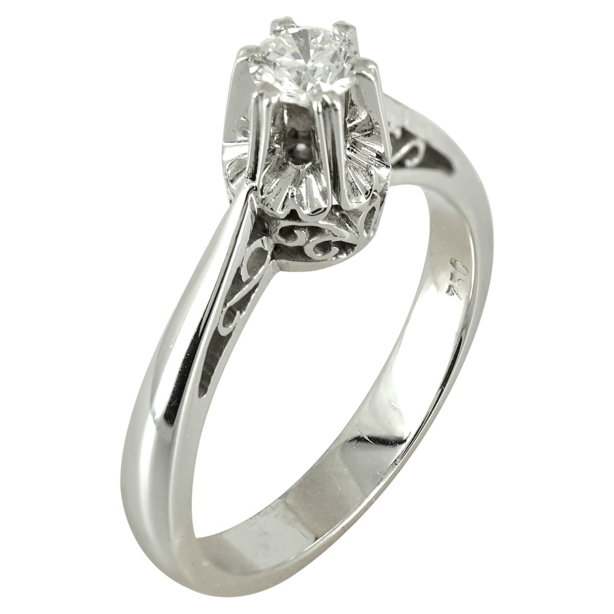 Μονόπετρο Δαχτυλίδι Κ18 με Διαμάντι Brilliant DDX130