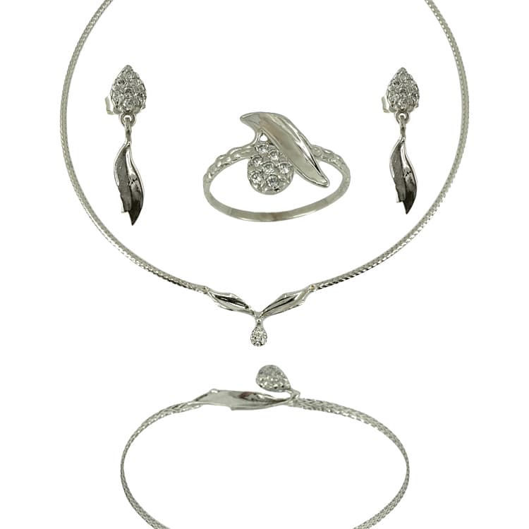 Λευκόχρυσο Σετ Κοσμημάτων Κ14 SET124