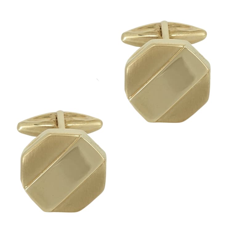 Κίτρινα Χρυσά Μανικετόκουμπα Κ14 MANK130