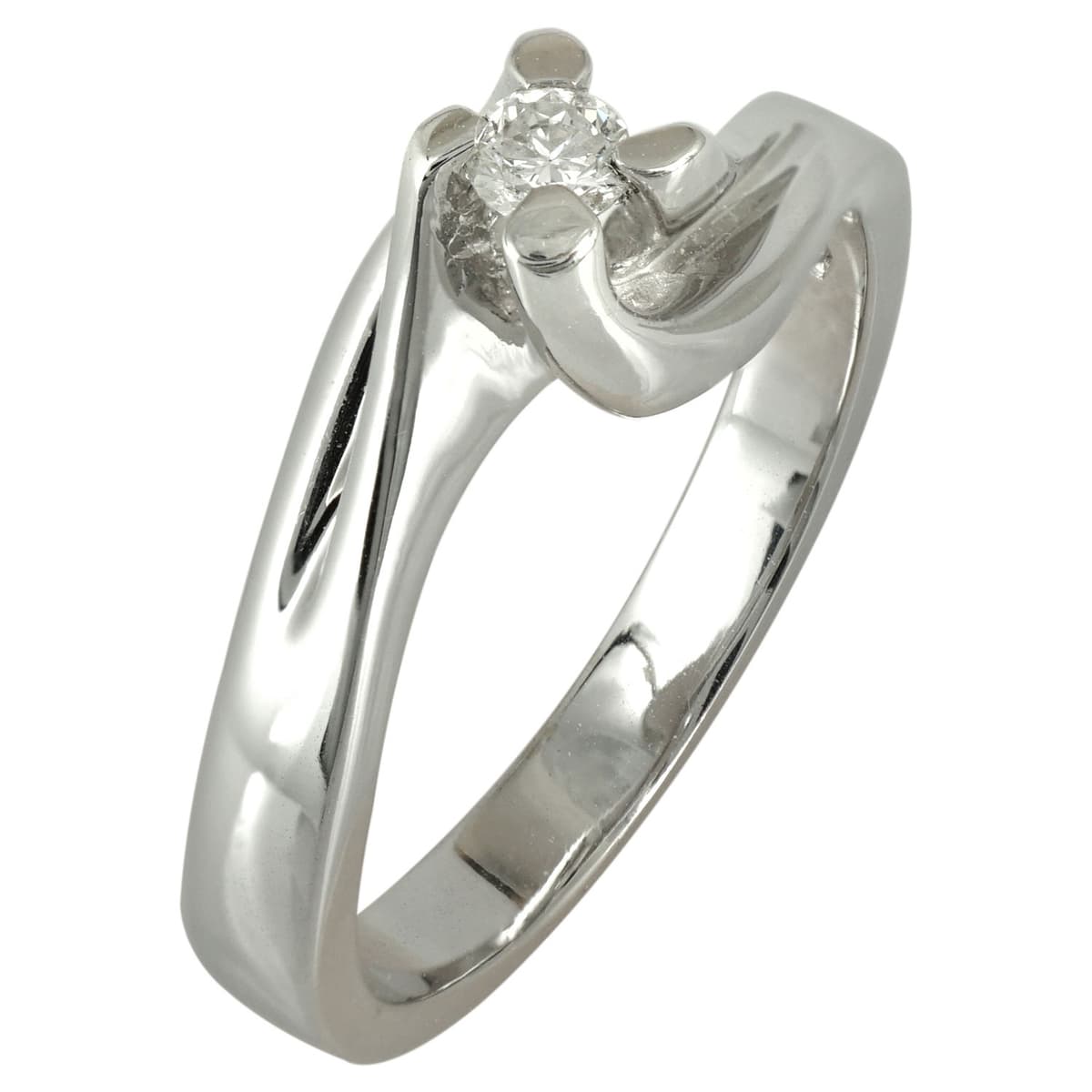 Μονόπετρο Δαχτυλίδι Κ18 με Διαμάντι Brilliant D74290