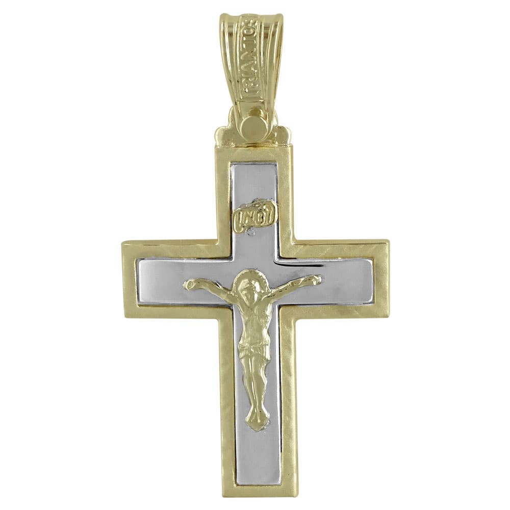 Boys' Baptism Crosses Σταυροί ΤΡΙΑΝΤΟΣ Gold