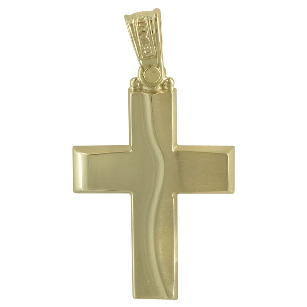 Boys' Baptism Crosses Σταυροί ΤΡΙΑΝΤΟΣ Gold