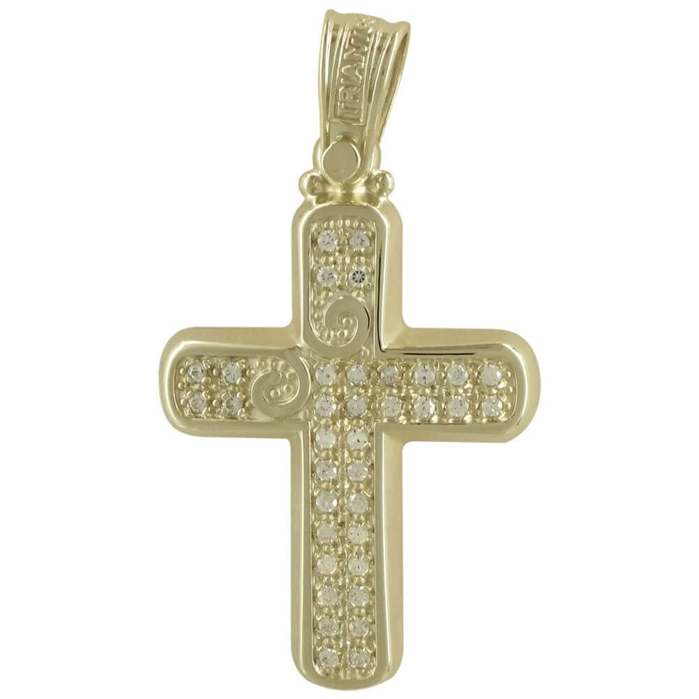 Boys' Baptism Crosses Σταυροί ΤΡΙΑΝΤΟΣ Gold