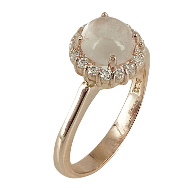 Ροζ Χρυσό Δαχτυλίδι Κ14 DX419