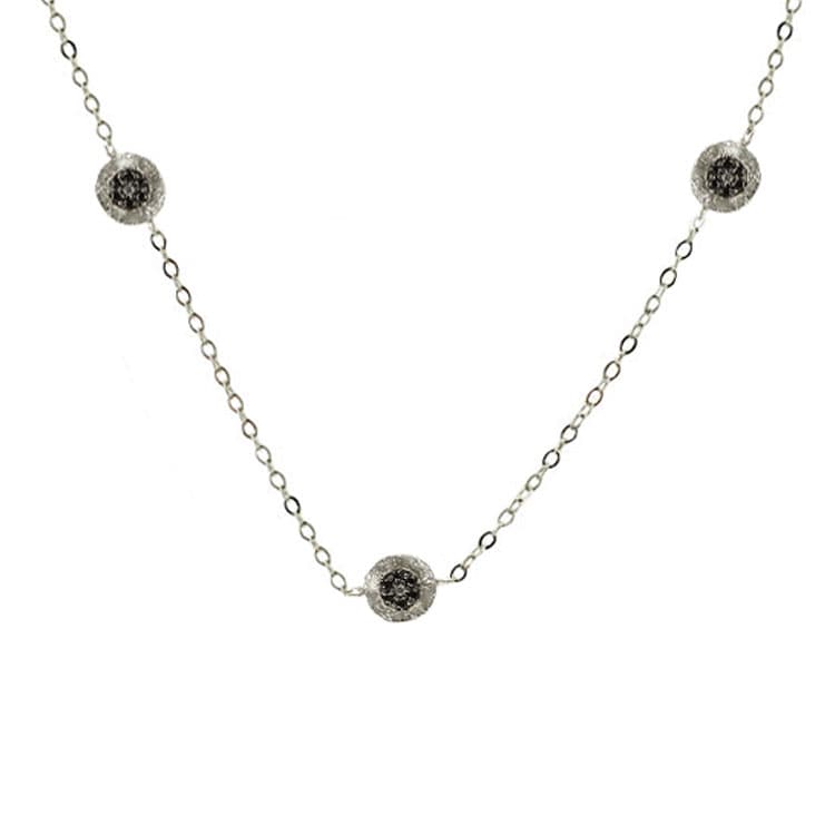 Λευκόχρυσο Κολιέ Κύκλοι Κ14 KL383