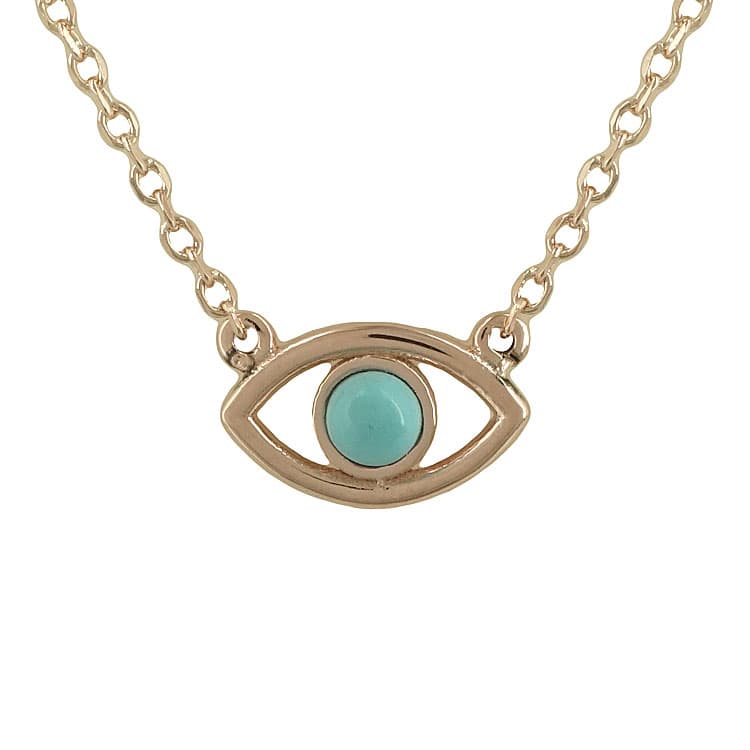 Ροζ Χρυσό Κολιέ Ματάκι 9 Καρατίων MT241