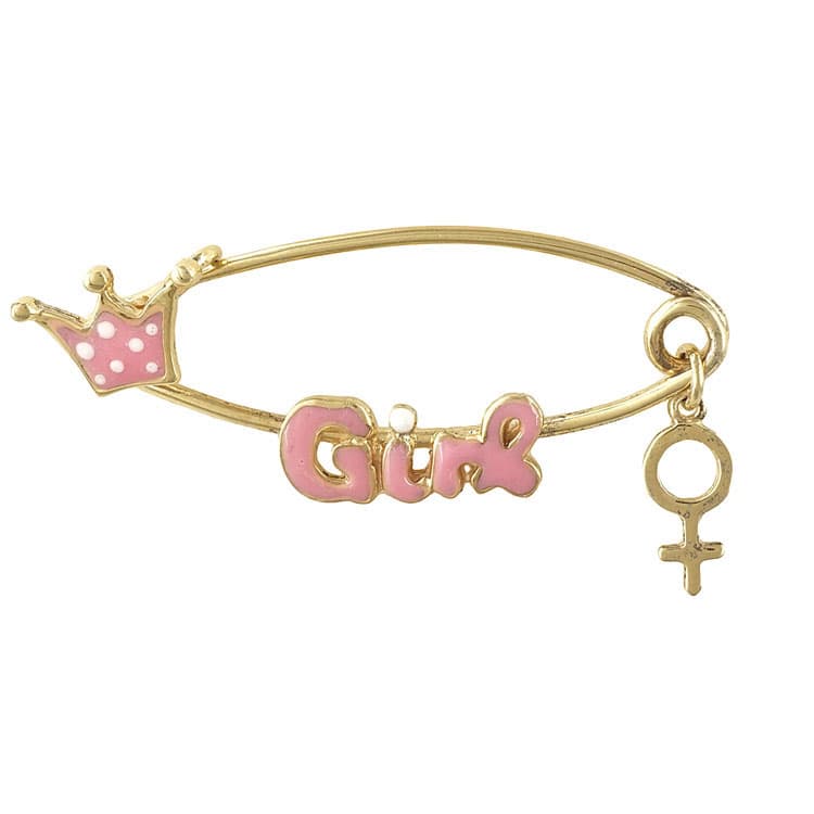 Ασημένια Επιχρυσωμένη Παραμάνα για Νεογέννητο PR239