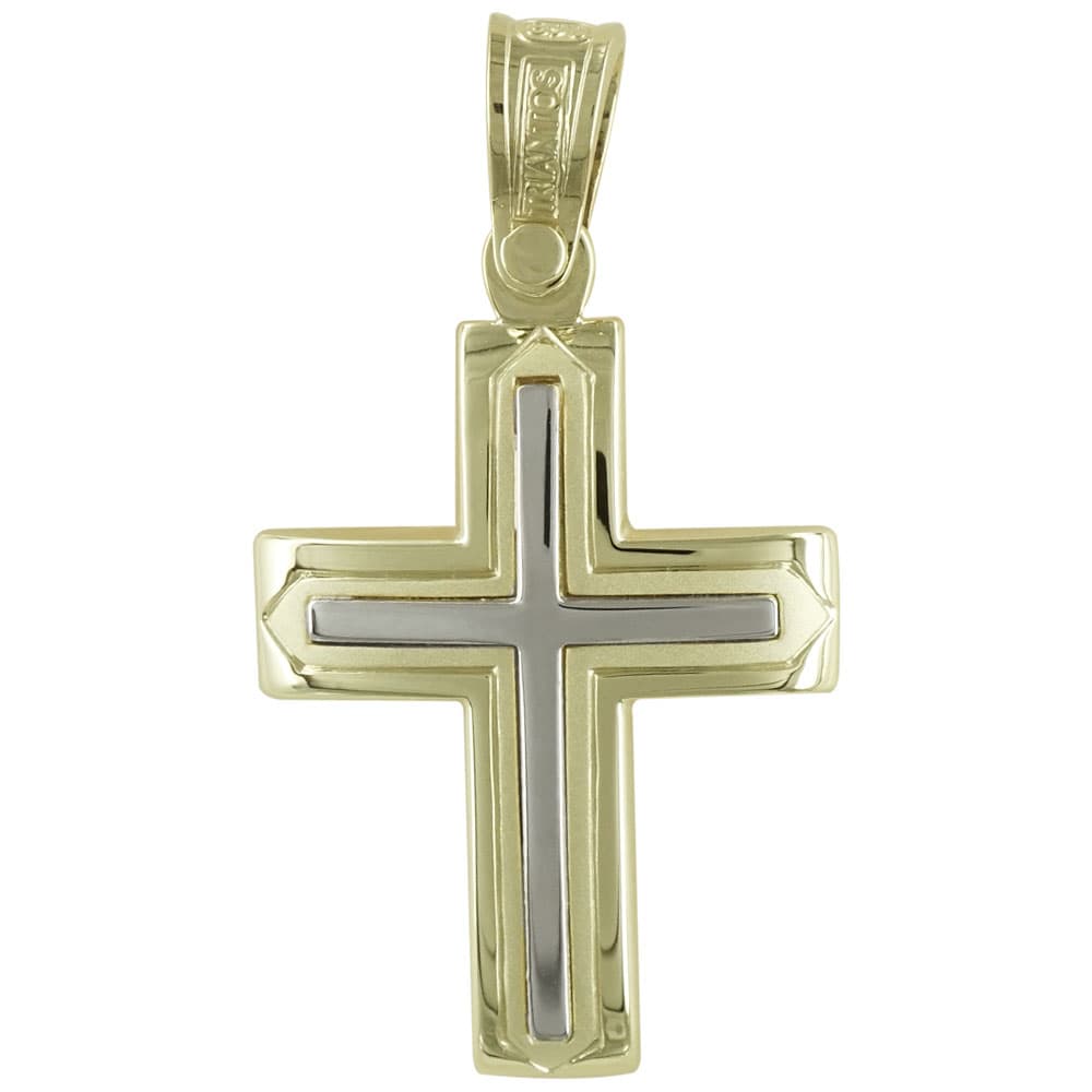 Boys' Baptism Crosses Σταυροί ΤΡΙΑΝΤΟΣ Gold