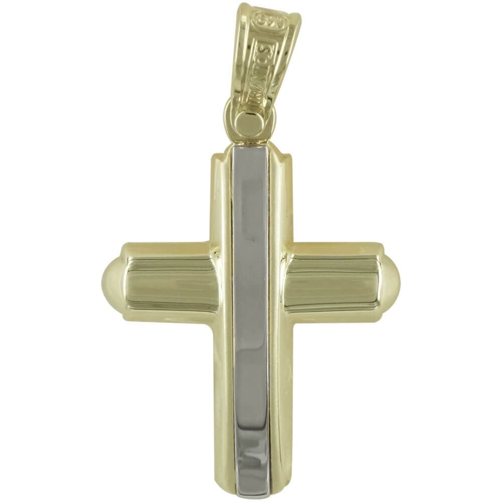 Boys' Baptism Crosses Σταυροί ΤΡΙΑΝΤΟΣ Gold