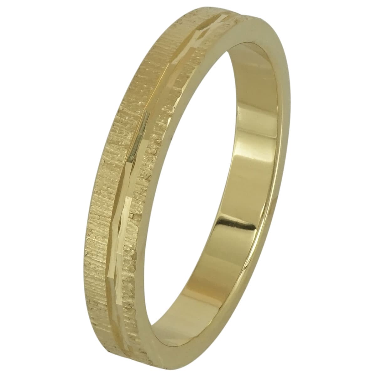 Κίτρινη Χρυσή Βέρα Γάμου WR188 k14