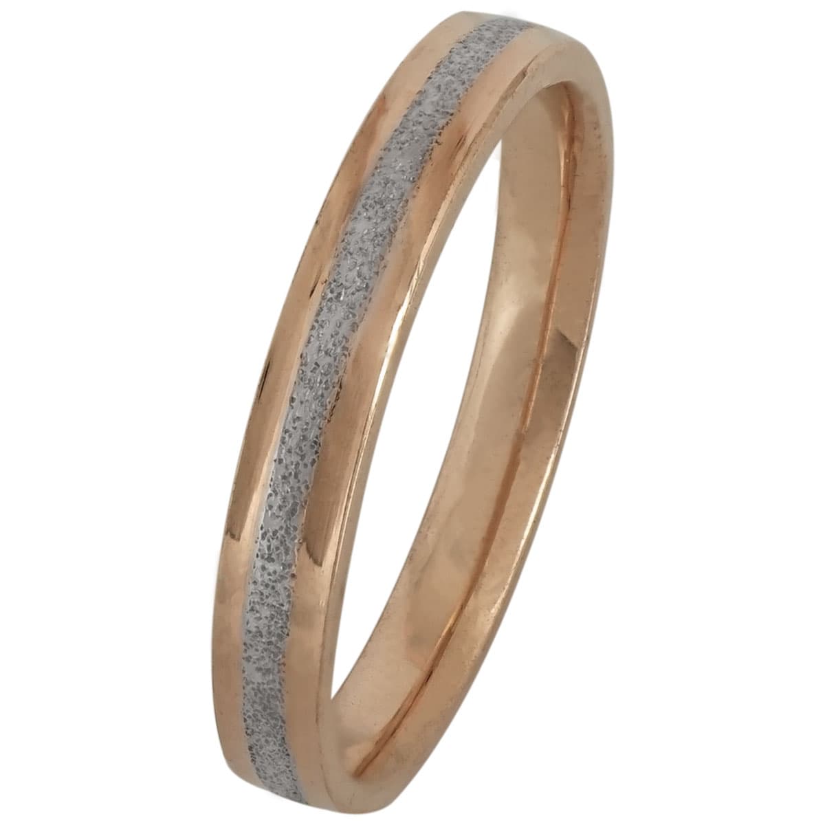 Δίχρωμη Ασημένια Βέρα Γάμου WRS181DR