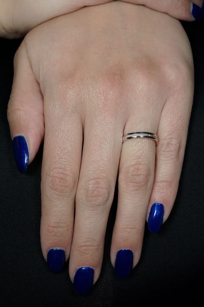 Women's Wedding Bands Gofas Silver