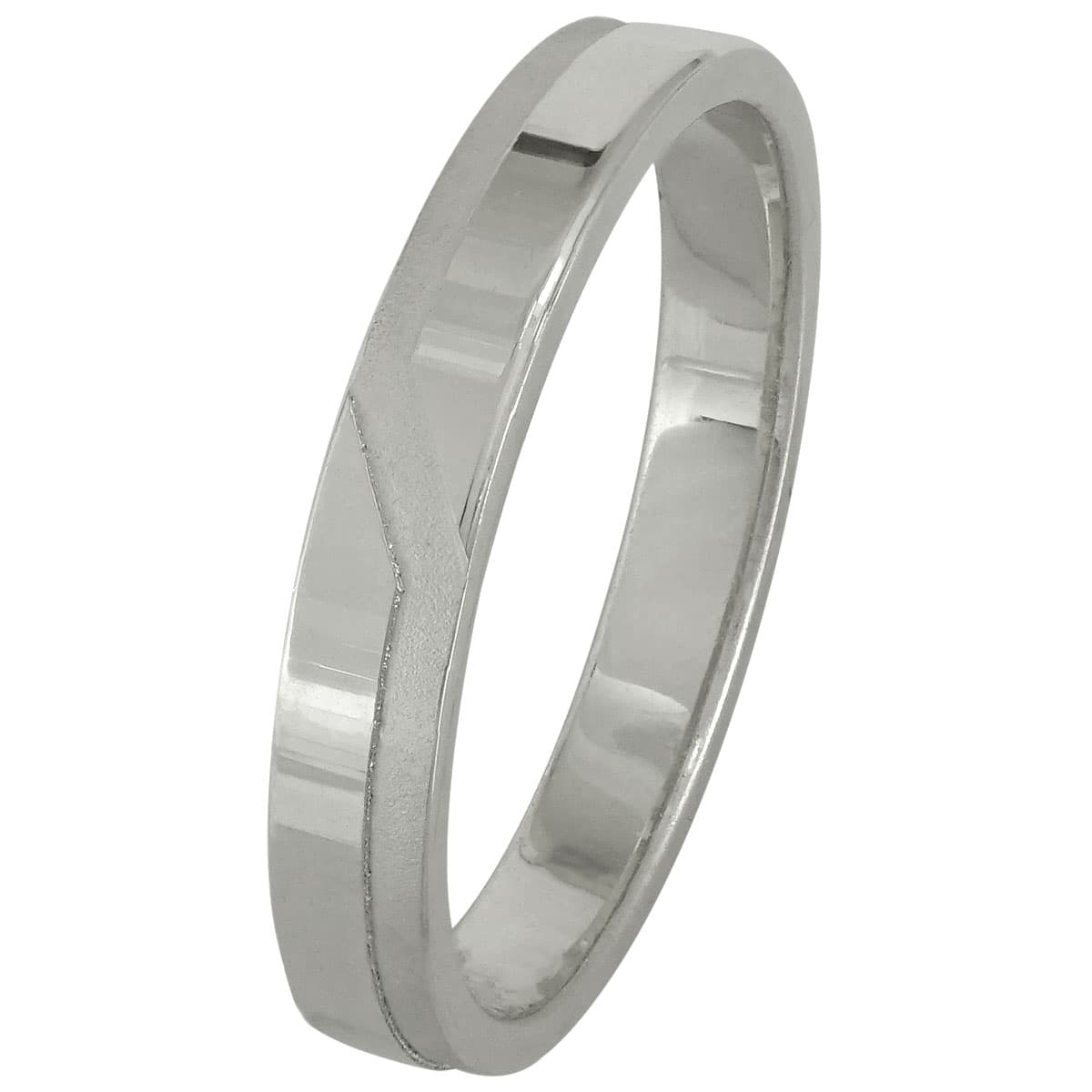 Λευκόχρυση Βέρα Γάμου WR196W k9