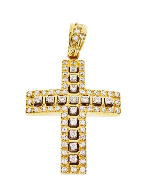 Σταυρός Βάπτισης 14Κ Κίτρινος Χρυσός Γυναικείος ST561