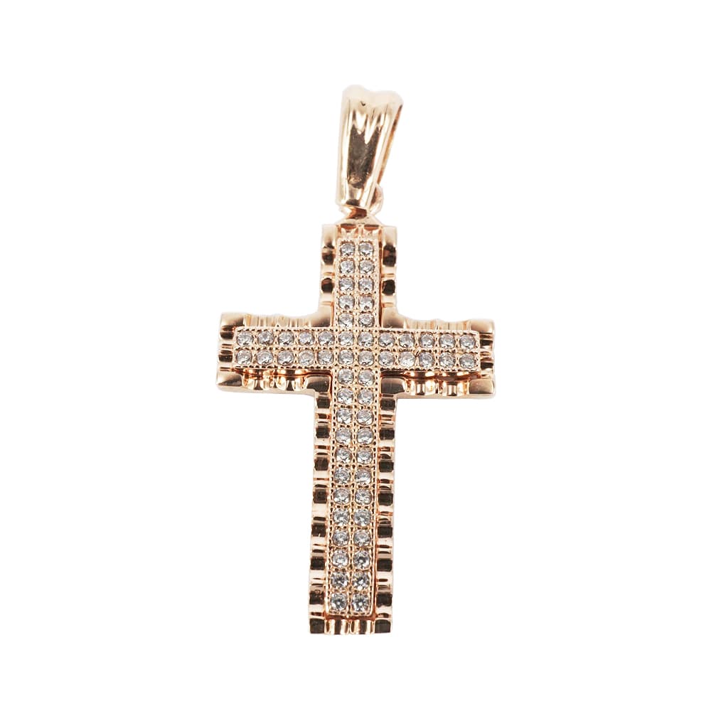 Girls' Baptism Crosses Gofas Rose Gold