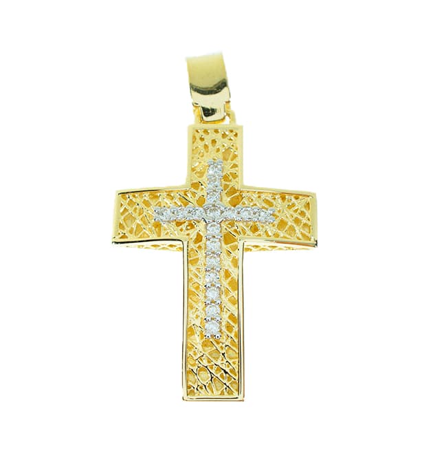 Girls' Baptism Crosses Gofas Gold