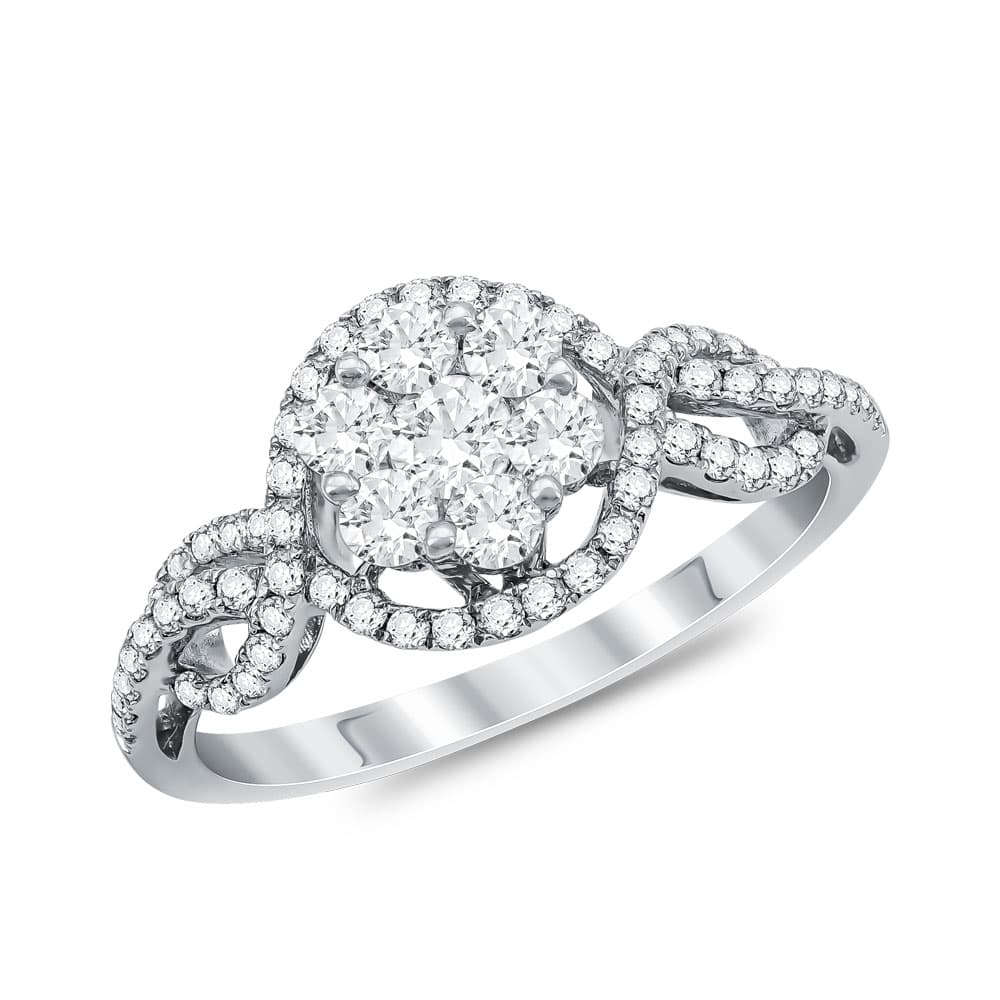 Μονόπετρο Δαχτυλίδι Κ18 με Διαμάντια Brilliant D78721