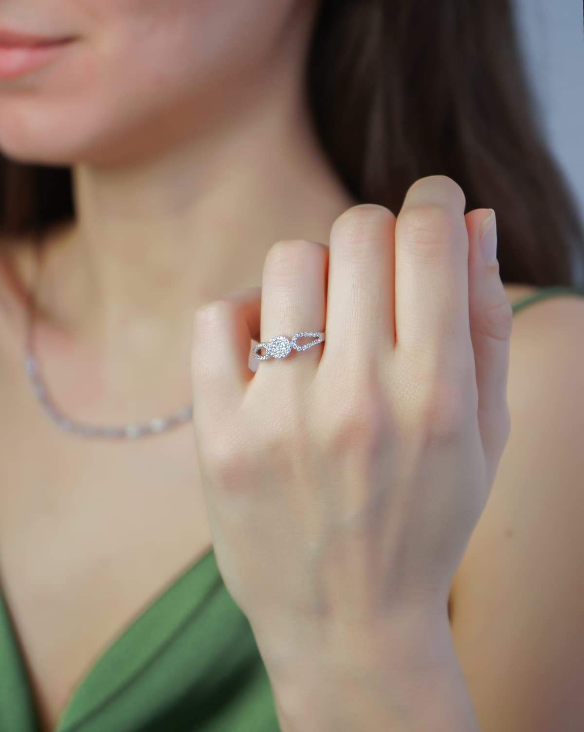 Women's Engagement Rings Gofas Silver