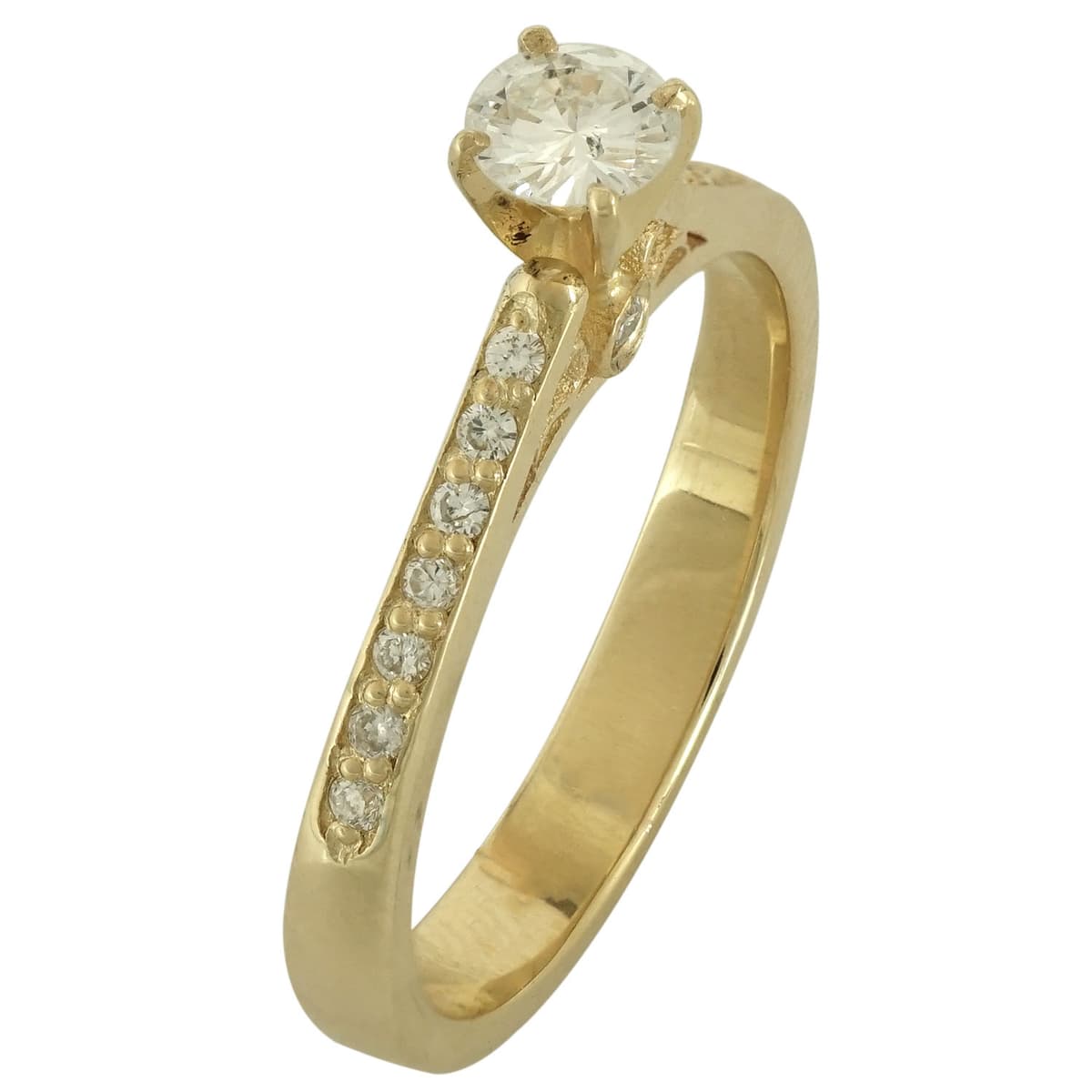 Μονόπετρο Δαχτυλίδι Κ18 με Διαμάντια Brilliant DDX192