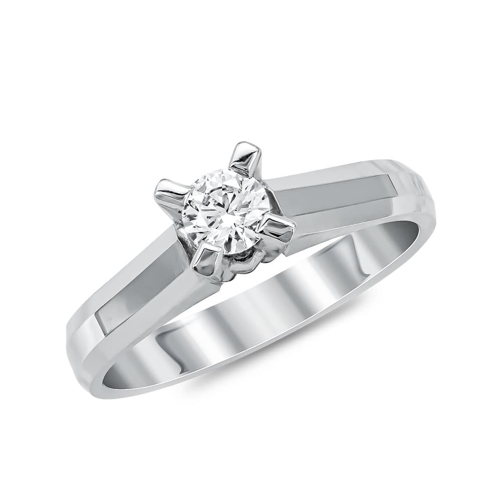 Μονόπετρο Δαχτυλίδι Κ18 με Διαμάντι Brilliant R16060