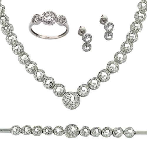 Λευκό Χρυσό Set 14 Καρατίων SET106