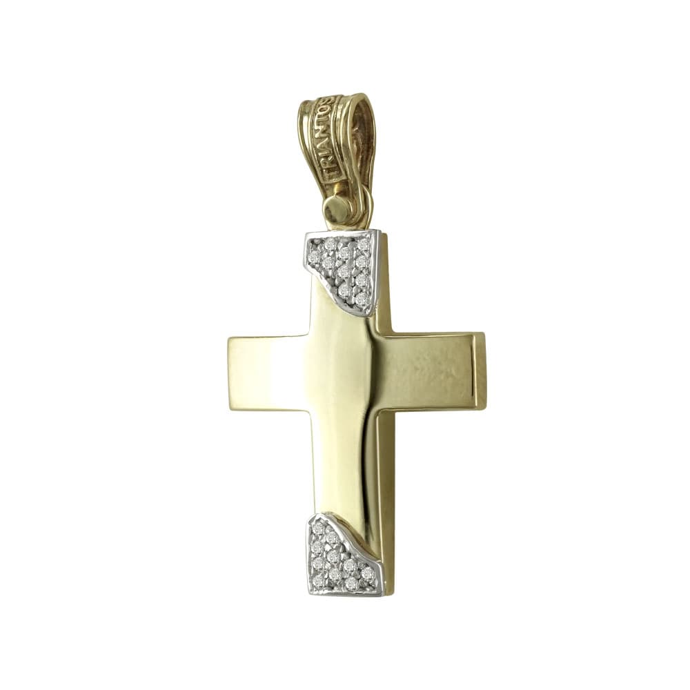 Girls' Baptism Crosses Σταυροί ΤΡΙΑΝΤΟΣ Gold