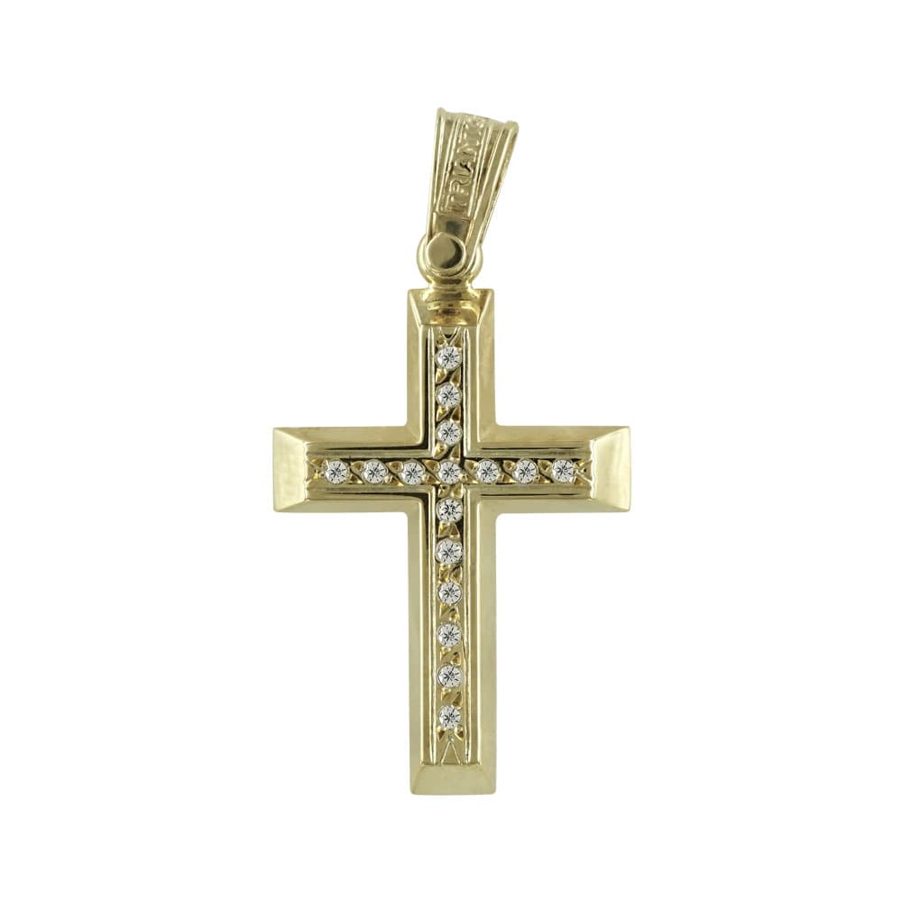 Boys' Baptism Crosses Σταυροί ΤΡΙΑΝΤΟΣ Gold