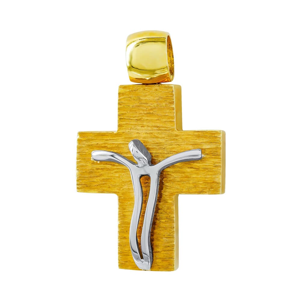 Boys' Baptism Crosses Gofas Gold