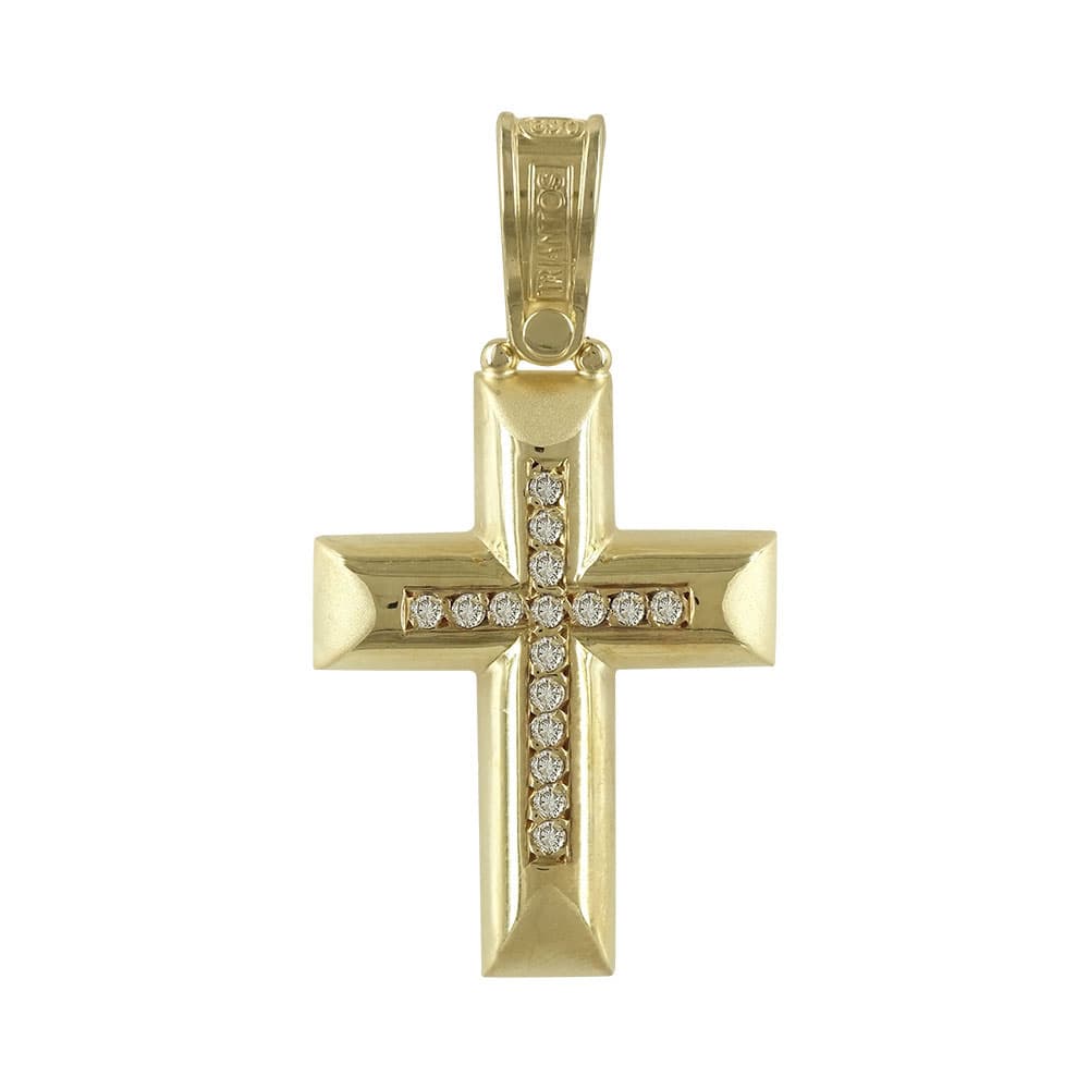 Boys' Baptism Crosses Σταυροί ΤΡΙΑΝΤΟΣ Gold