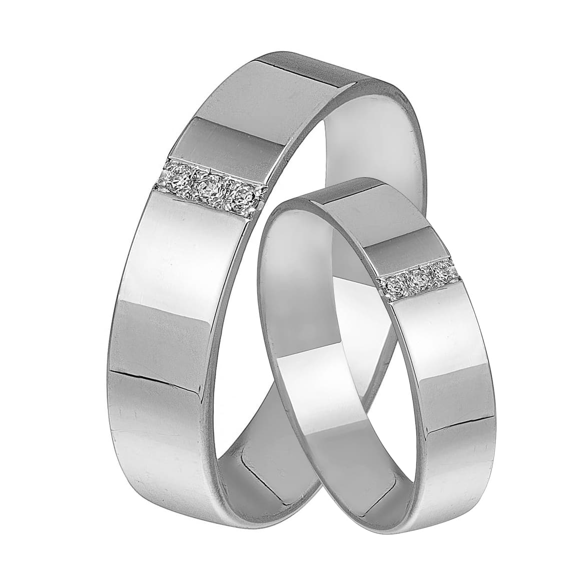 Women's Wedding Bands Gofas Silver