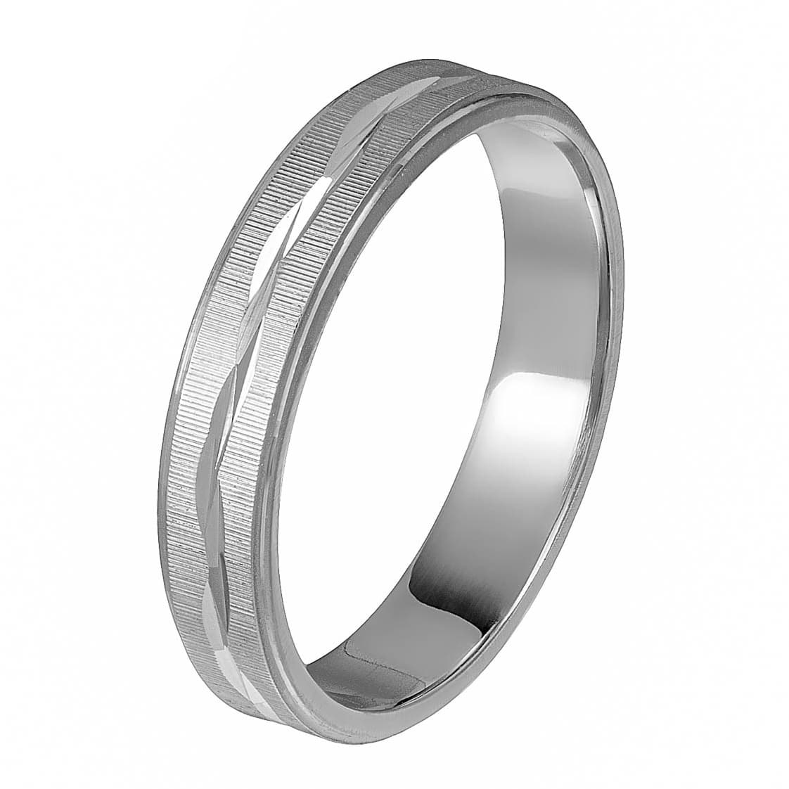 Ασημένια Βέρα Γάμου WRS122