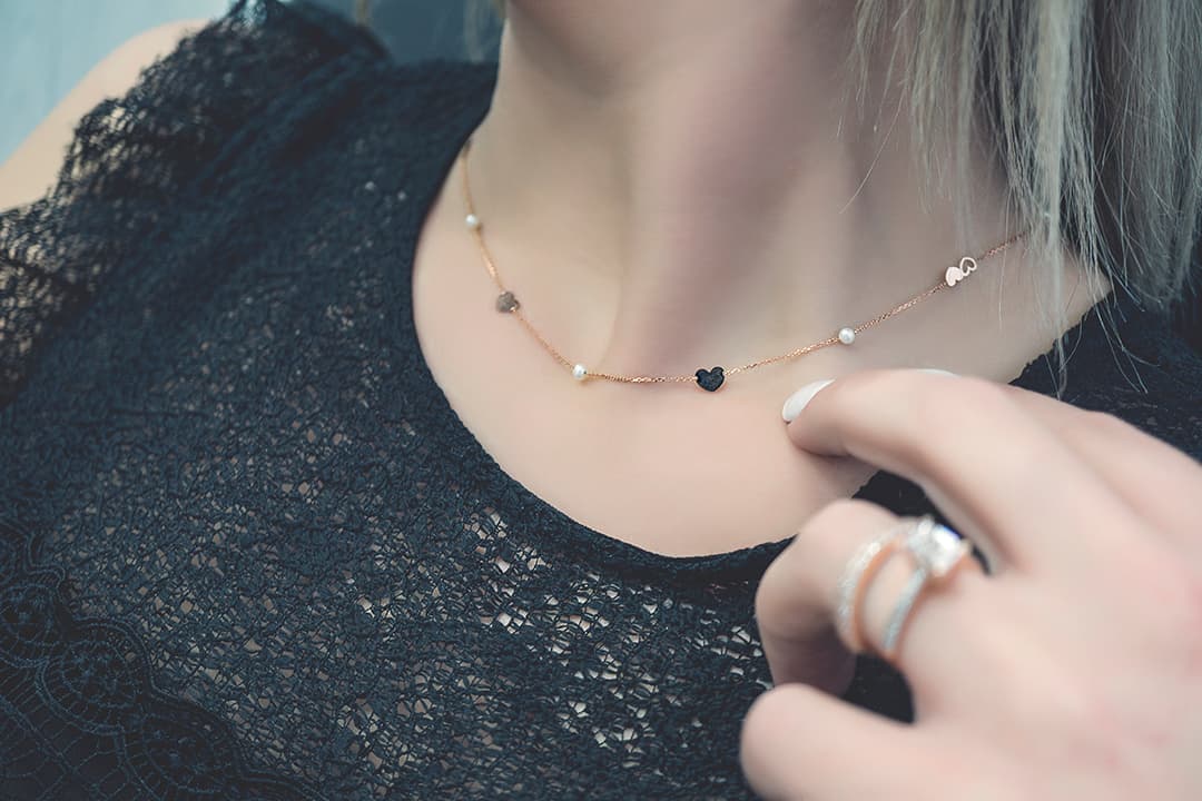 Women's Necklaces Gofas Rose Gold