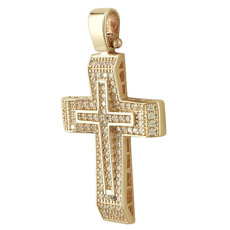 Girls' Baptism Crosses Gofas Rose Gold