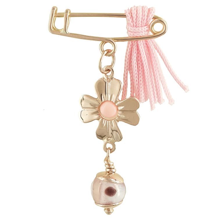 Ροζ Χρυσή Παραμάνα 14 Καρατίων για Νεογέννητο PR346