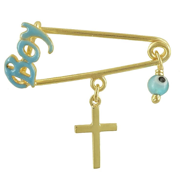 Ασημένια Επιχρυσωμένη Παραμάνα για Νεογέννητο PR398