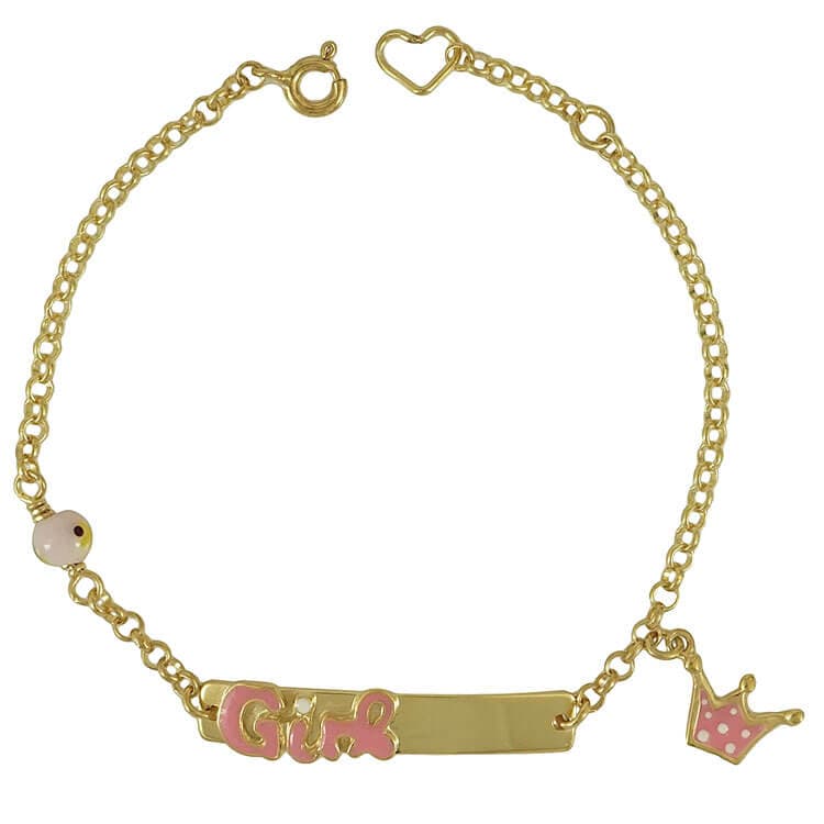 Ασημένια Επιχρυσωμένη Παιδική Ταυτότητα TVR299