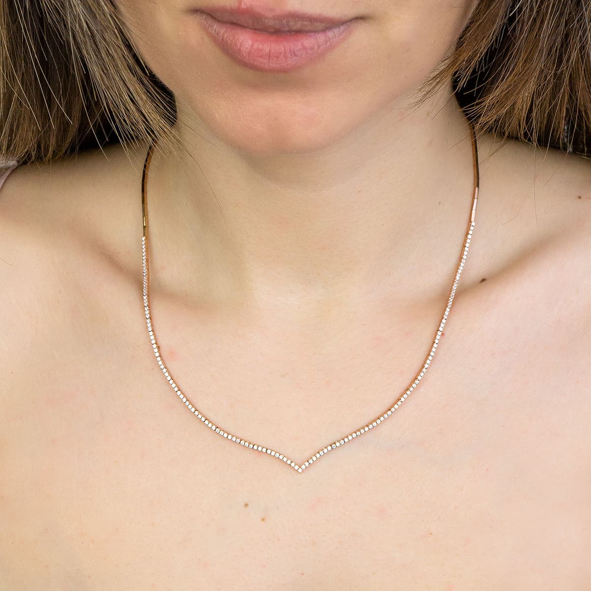 Women's Necklaces Gofas Rose Gold