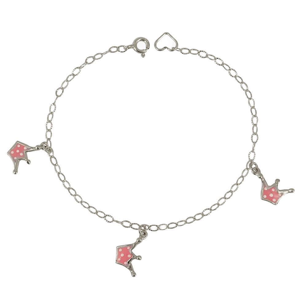 Ασημένιο Επιχρυσωμένο Παιδικό Βραχιόλι PVR355