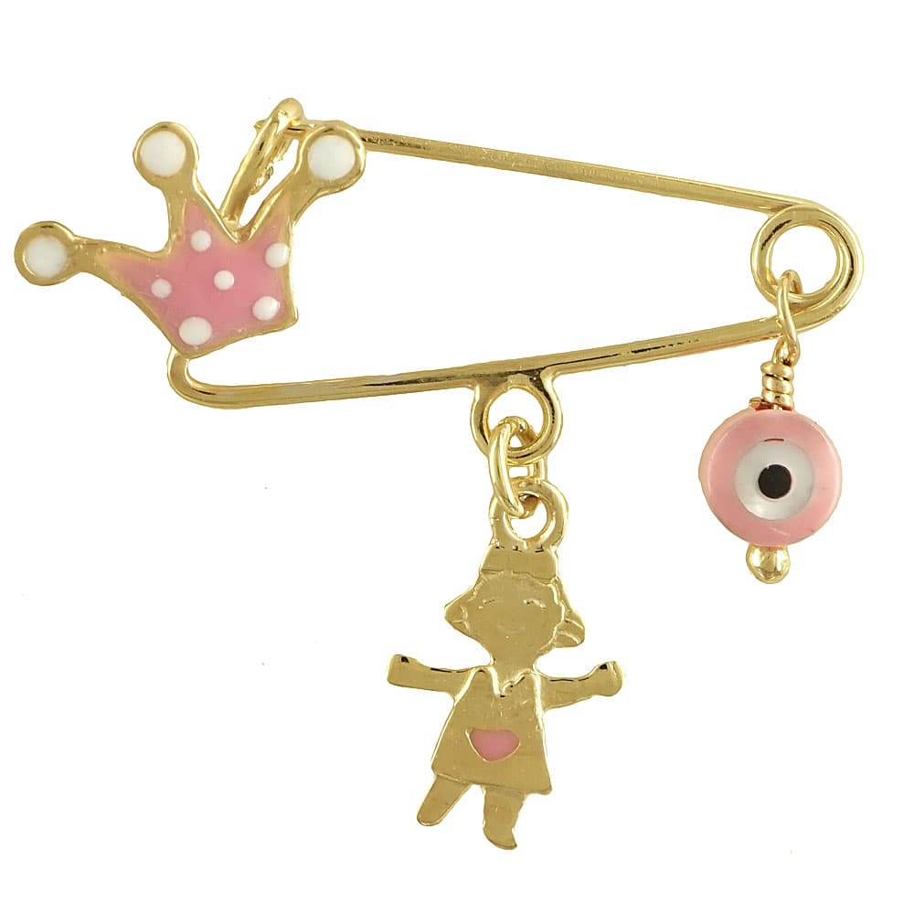 Παραμάνα για Νεογέννητο από Επιχρυσωμένο Ασήμι PR360