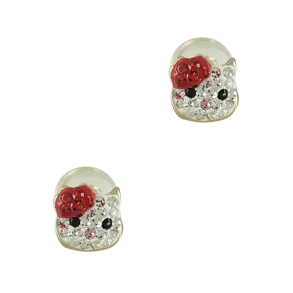 Κίτρινα Χρυσά Παιδικά Σκουλαρίκια Miss Kitty PSK293