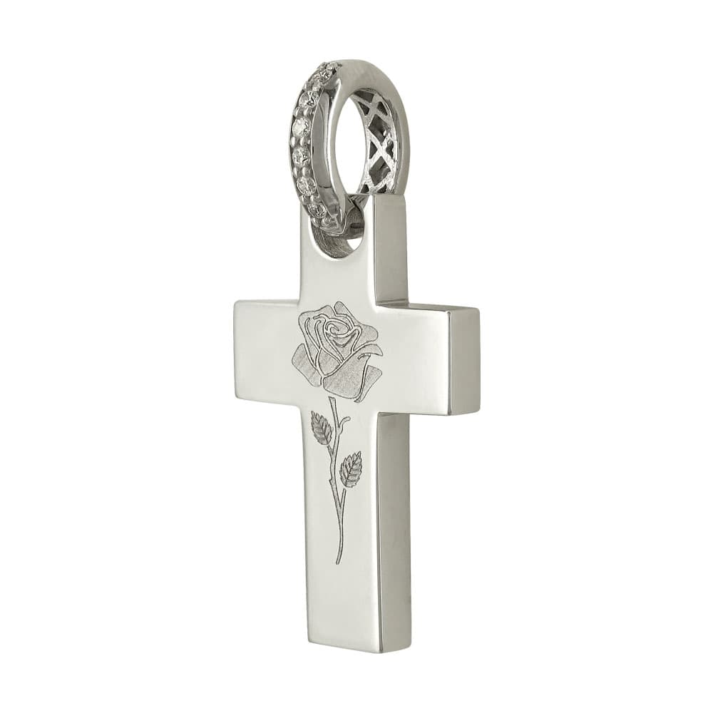 Girls' Baptism Crosses Gofas Silver